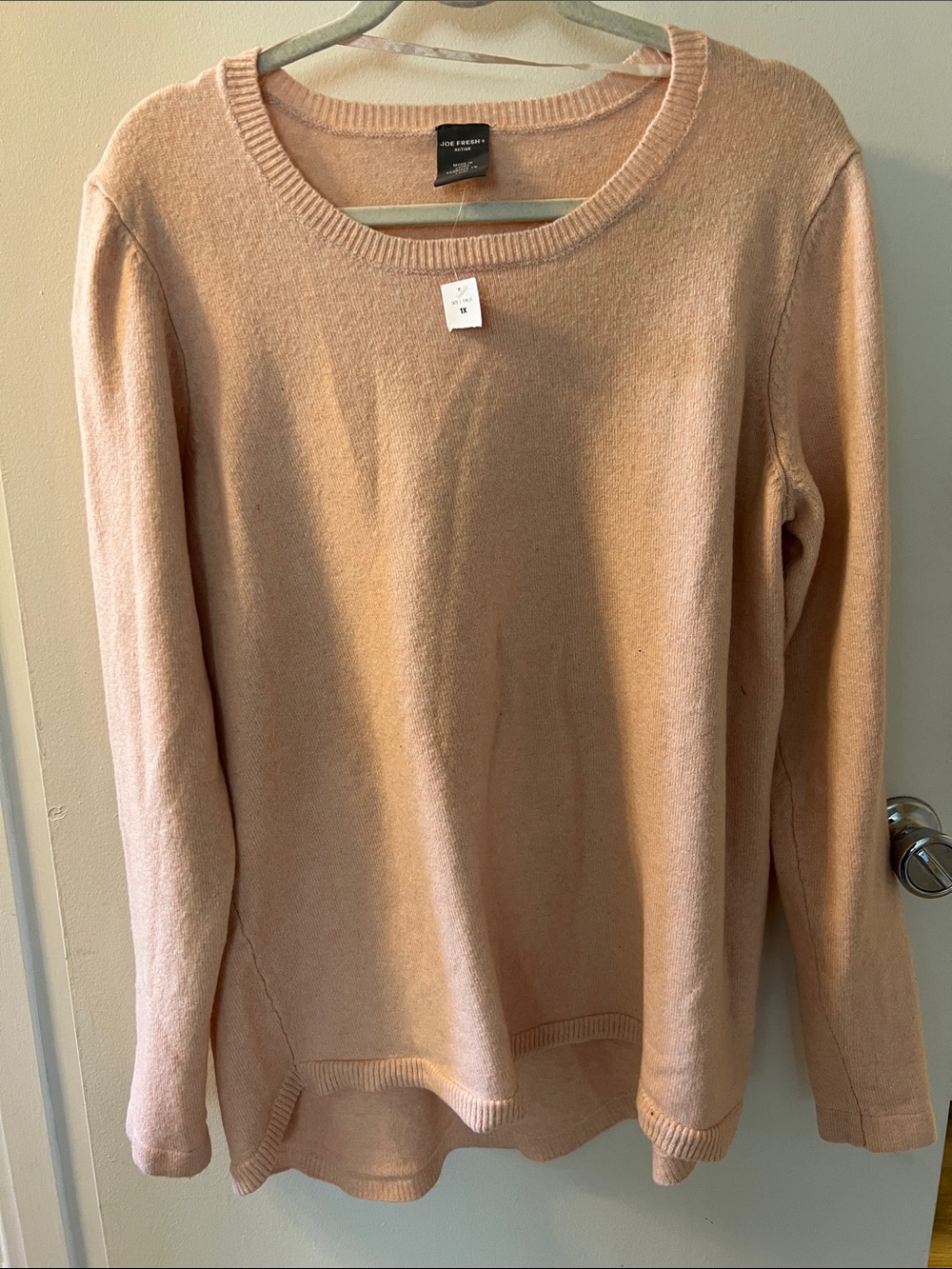 Joe Fresh Light Blush Crewneck Sweater
